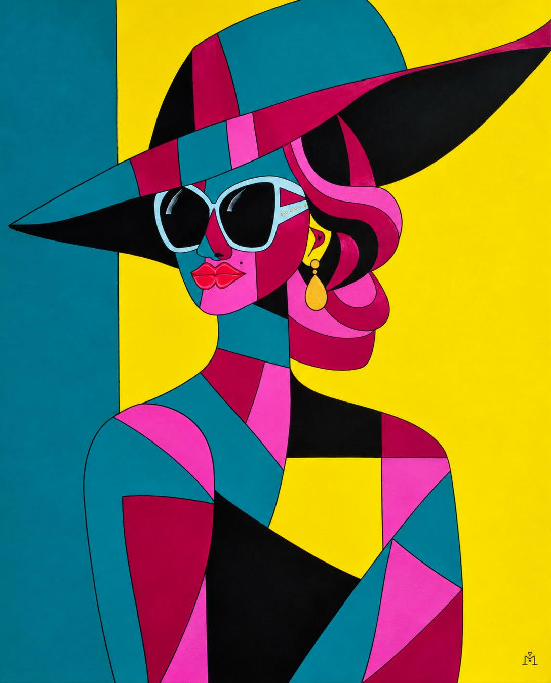 "Graziella" Lienzo 3D 100 x 120 cm. PopArt Mallorca