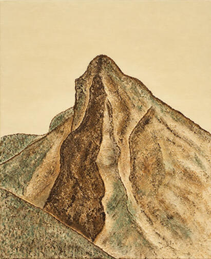 "Sa Gubia" Lienzo algodón 73x93 cm. Isaac Mayor Artista Mallorca pintura contemporanea. Obra Sa Gubia, montaña de la Sierra de Tramuntana de Mallorca.