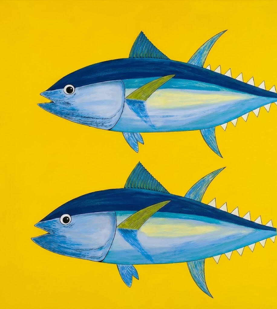 "Travesía en amarillo" Lienzo 3D 100x100 cm. Artista Isaac Mayor Art pintura acrílica contemporánea en Palma de Mallorca.